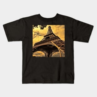 Eiffel Tower Kids T-Shirt